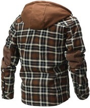 Nathaniel Hayes | Sherpa-Lined Plaid Hooded Jacket