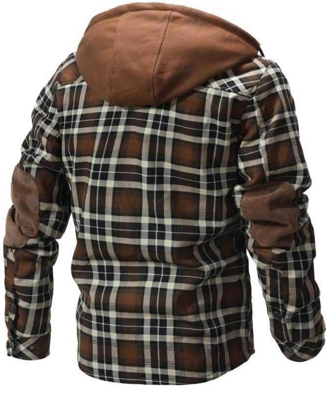Nathaniel Hayes | Sherpa-Lined Plaid Hooded Jacket