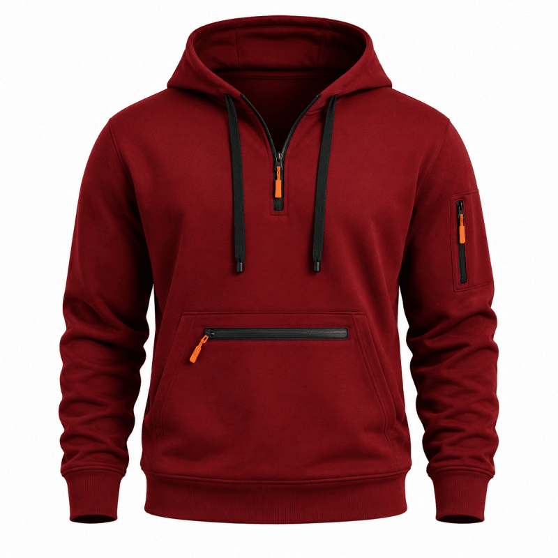 William Sinclair | Sweat à capuche demi-zip