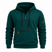William Sinclair | Sweat à capuche demi-zip
