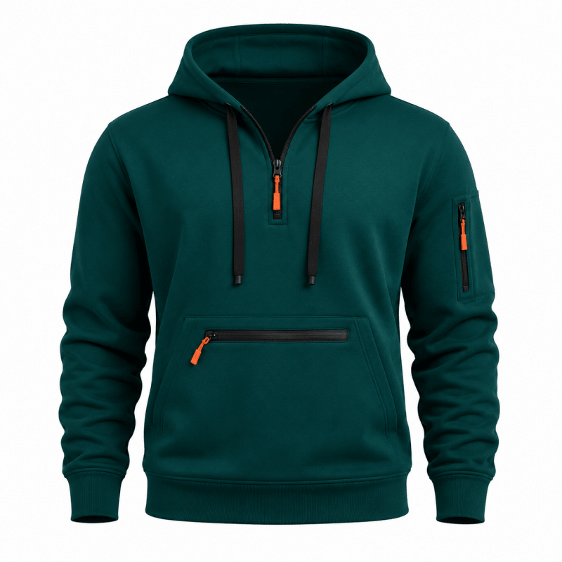 William Sinclair | Sweat à capuche demi-zip