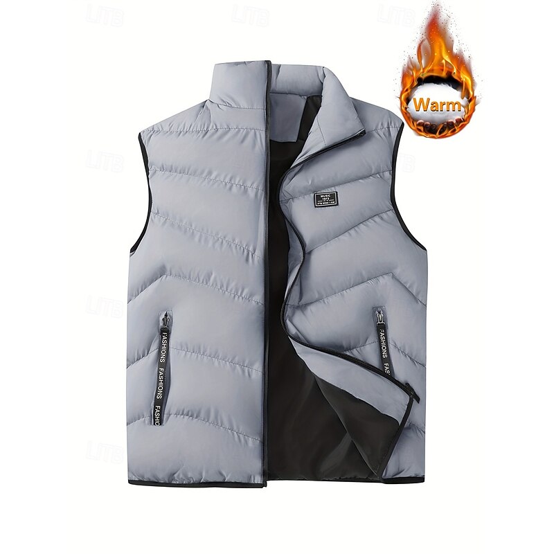 Foster | Quilted Padded Gilet in Rich Crimson