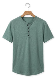 Fletcher Morris | Men's Cotton Henley T-Shirt Relaxed Fit