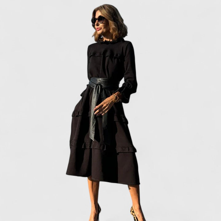 Freya Nash | Ruffled Tiered Midi Dress