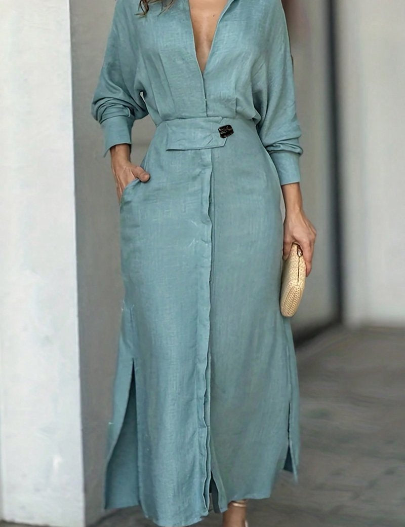 Sophie Laurent | Timeless Linen Maxi Dress