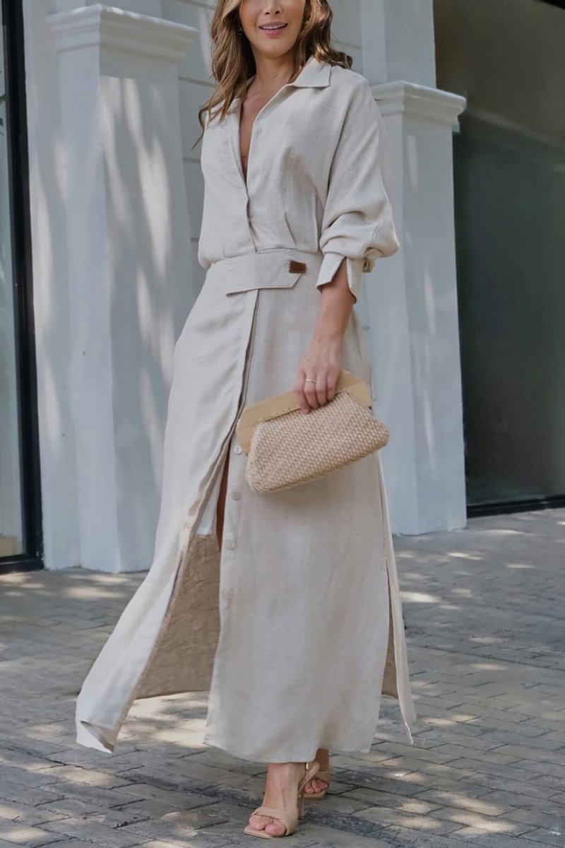 Sophie Laurent | Timeless Linen Maxi Dress