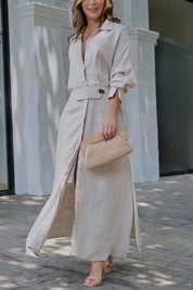 Sophie Laurent | Timeless Linen Maxi Dress