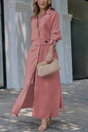 Sophie Laurent | Timeless Linen Maxi Dress