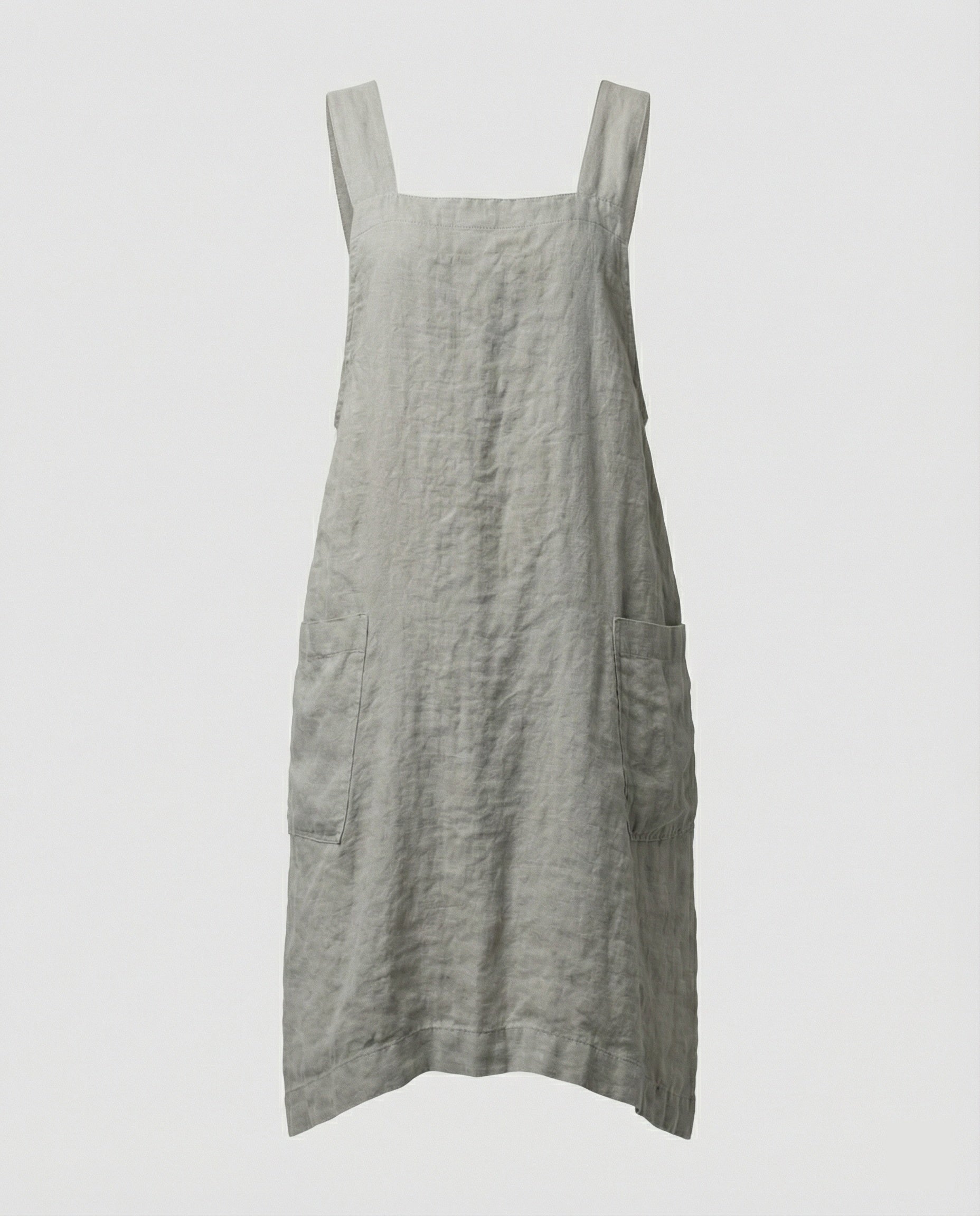 Daisy Clarke | Linen Apron Dress with Deep Pockets