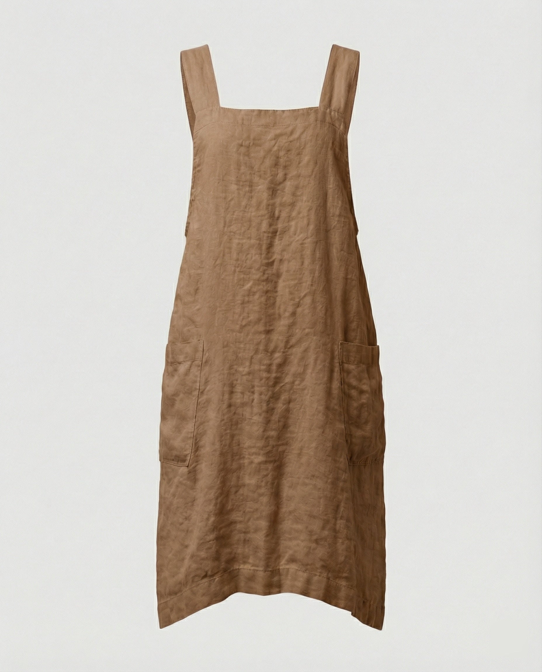 Daisy Clarke | Linen Apron Dress with Deep Pockets