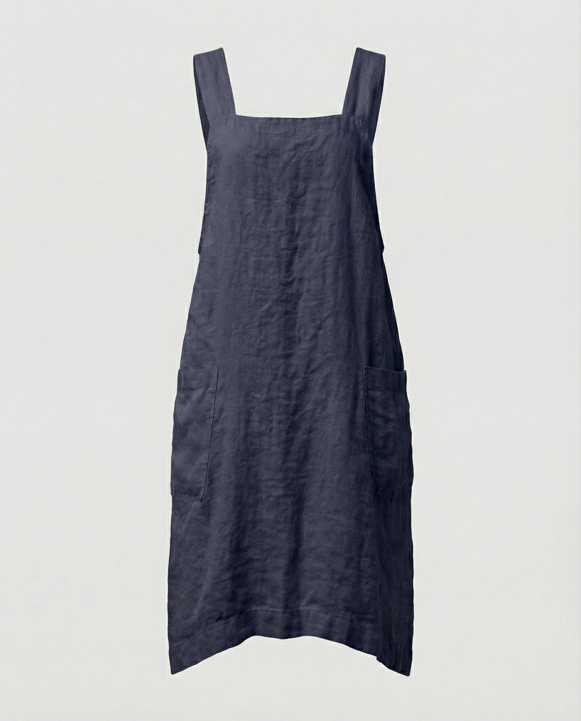 Daisy Clarke | Linen Apron Dress with Deep Pockets