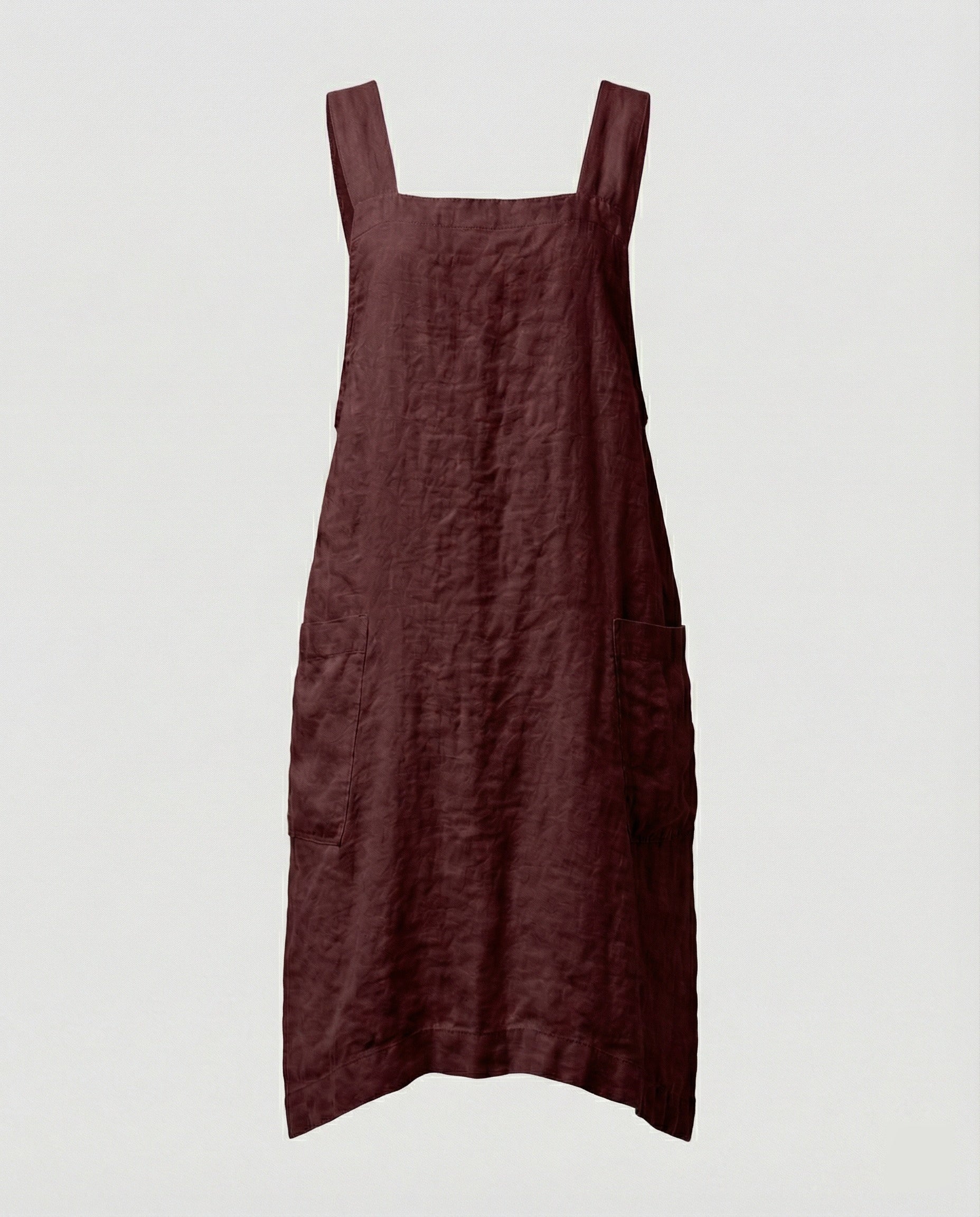 Daisy Clarke | Linen Apron Dress with Deep Pockets