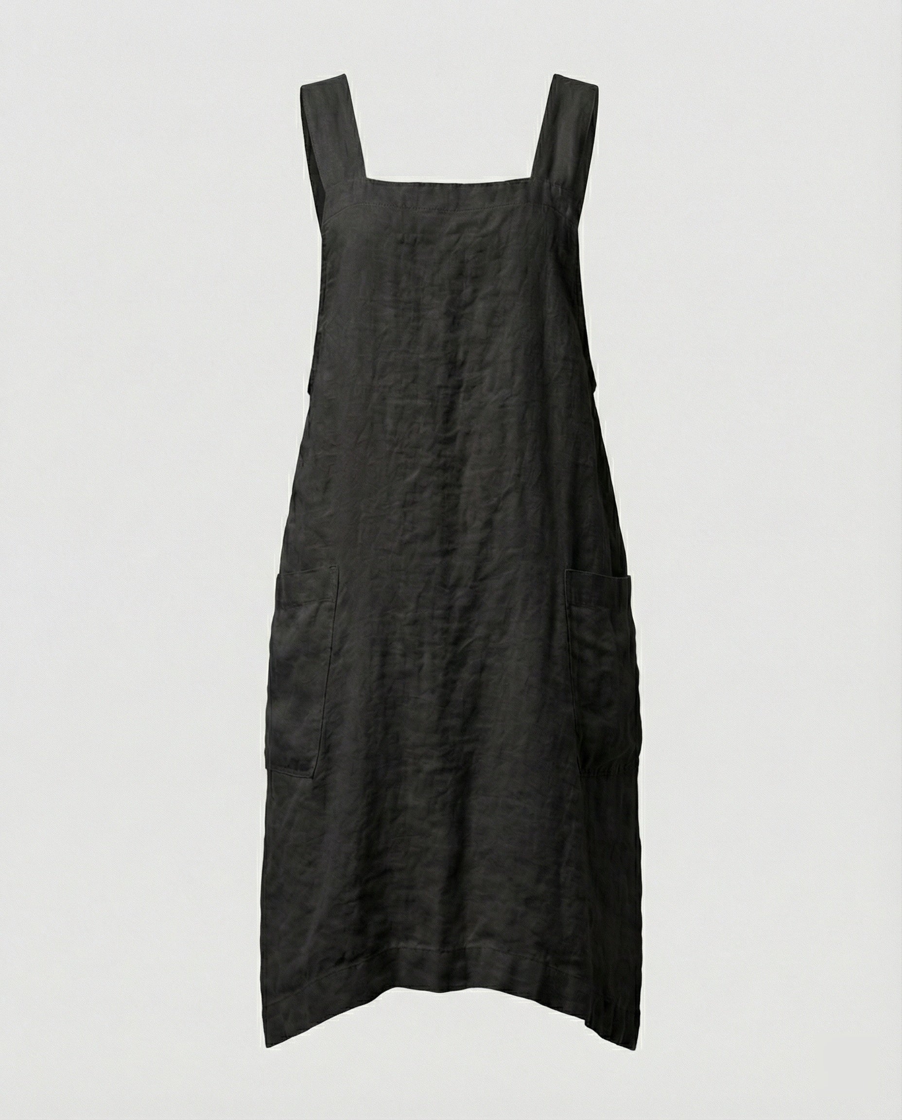 Daisy Clarke | Linen Apron Dress with Deep Pockets
