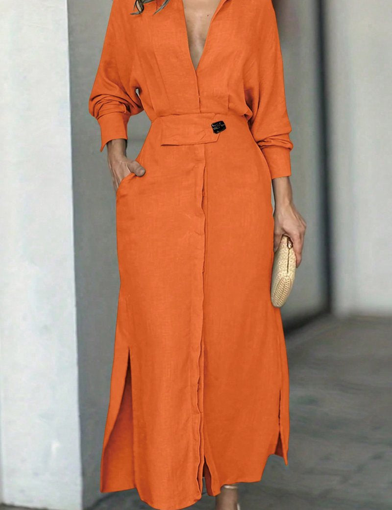 Sophie Laurent | Timeless Linen Maxi Dress