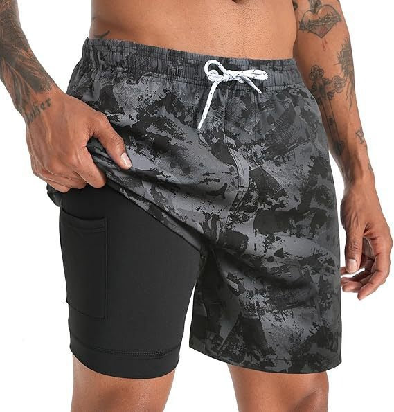 Oliver Statham | Quick Dry Swim Shorts with Compression Liner