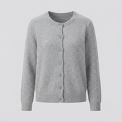 Imogen Taylor | Soft Knit Cardigan Button Front Round Neckline