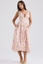 Cecily Barrow | Women's Wedding Guest Floral Midi Dress