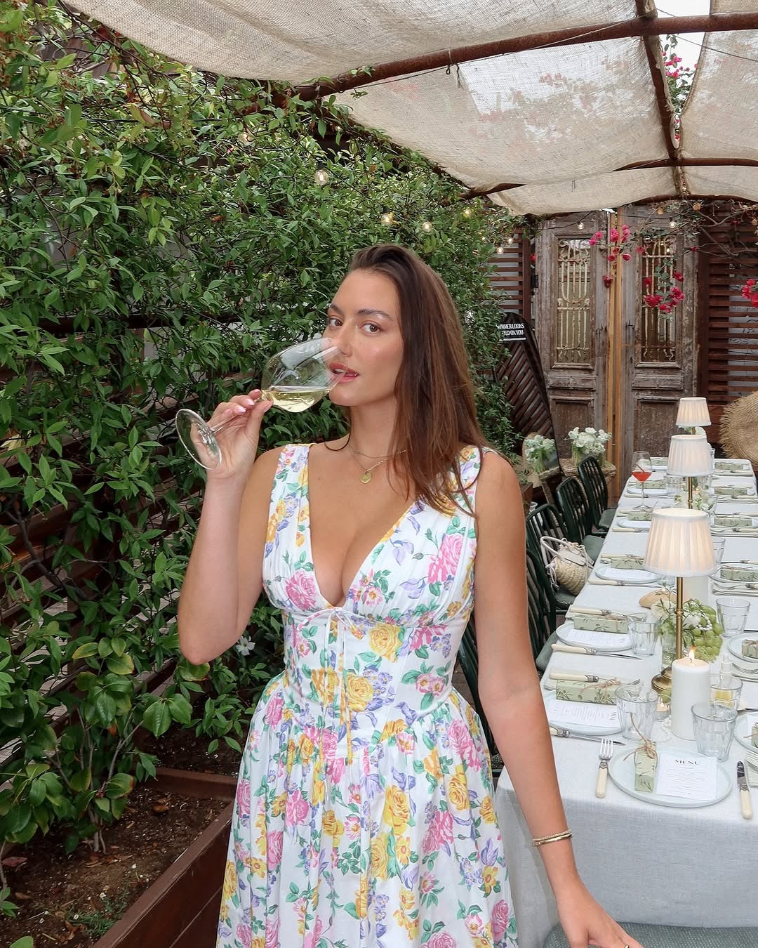 Cecily Barrow | Women's Wedding Guest Floral Midi Dress