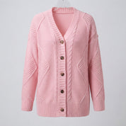 Imogen Wright | Cable-Knit Button Cardigan