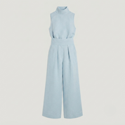Isla Morgan | Linen Wide-Leg Trouser Set Natural Oat