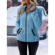 Isobel Ross | Plush Zip-Up Fleece Cardigan Jacket