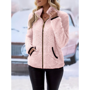 Isobel Ross | Plush Zip-Up Fleece Cardigan Jacket