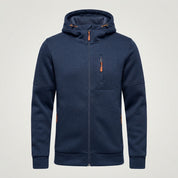 James Thornfield | Sweat à capuche polaire zippé Drax bleu marine