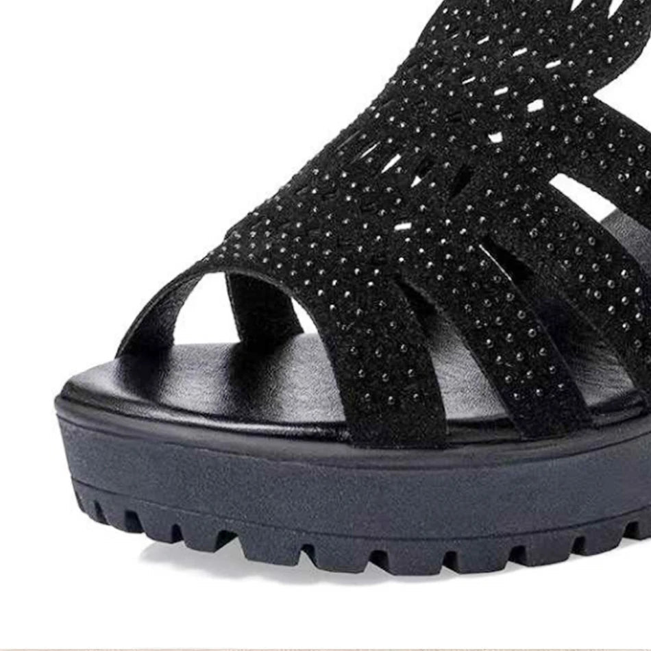 Bellamy Ellis | Studded Block Heel Sandals