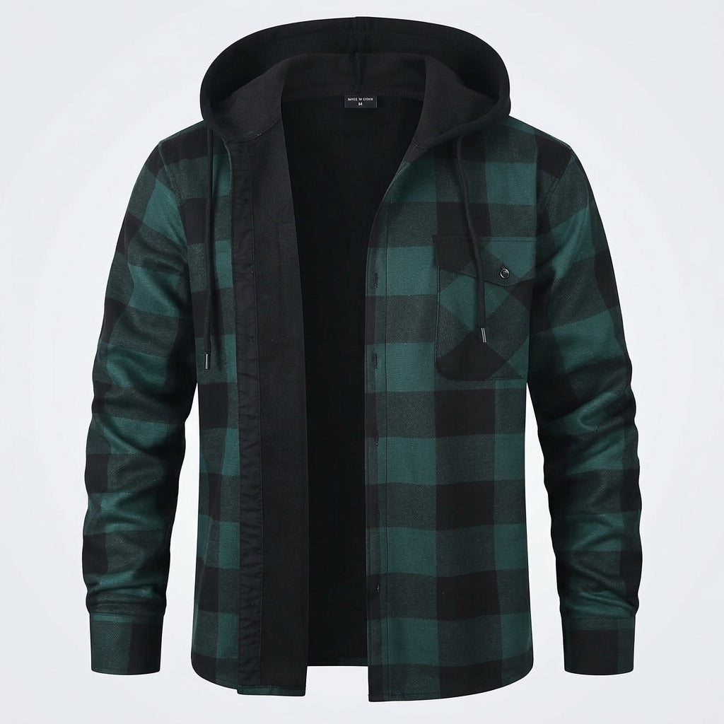 Joseph Braithwaite | Hooded Check Shirt Jacket