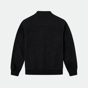 Adrian Beaumont | Microsuede Bomber Jacket with Refined Edge (Black)