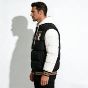 Track Record | Varsity Puffer Jacket with Urban Prestige (Black)