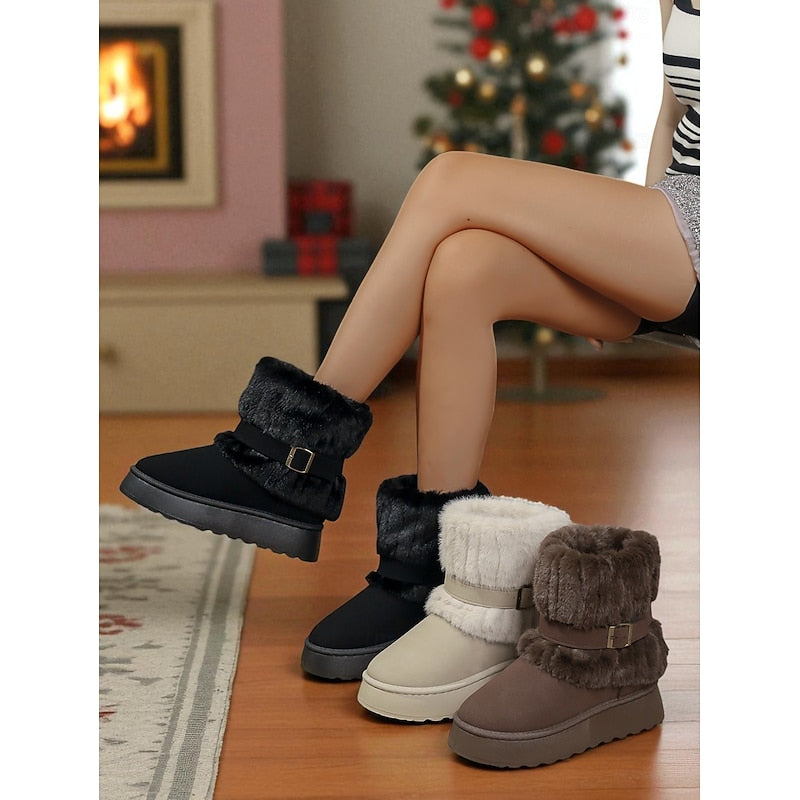Diana Harrison | Bottes de neige douillettes bordées de fourrure