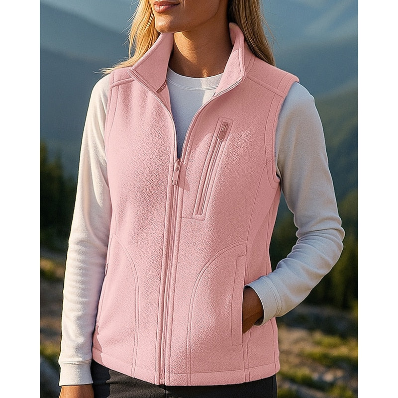 Phoebe Hall | Cozy Zip-Up Vest