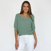 Lavinia Ashcombe | Sweter oversize z rękawami nietoperzami