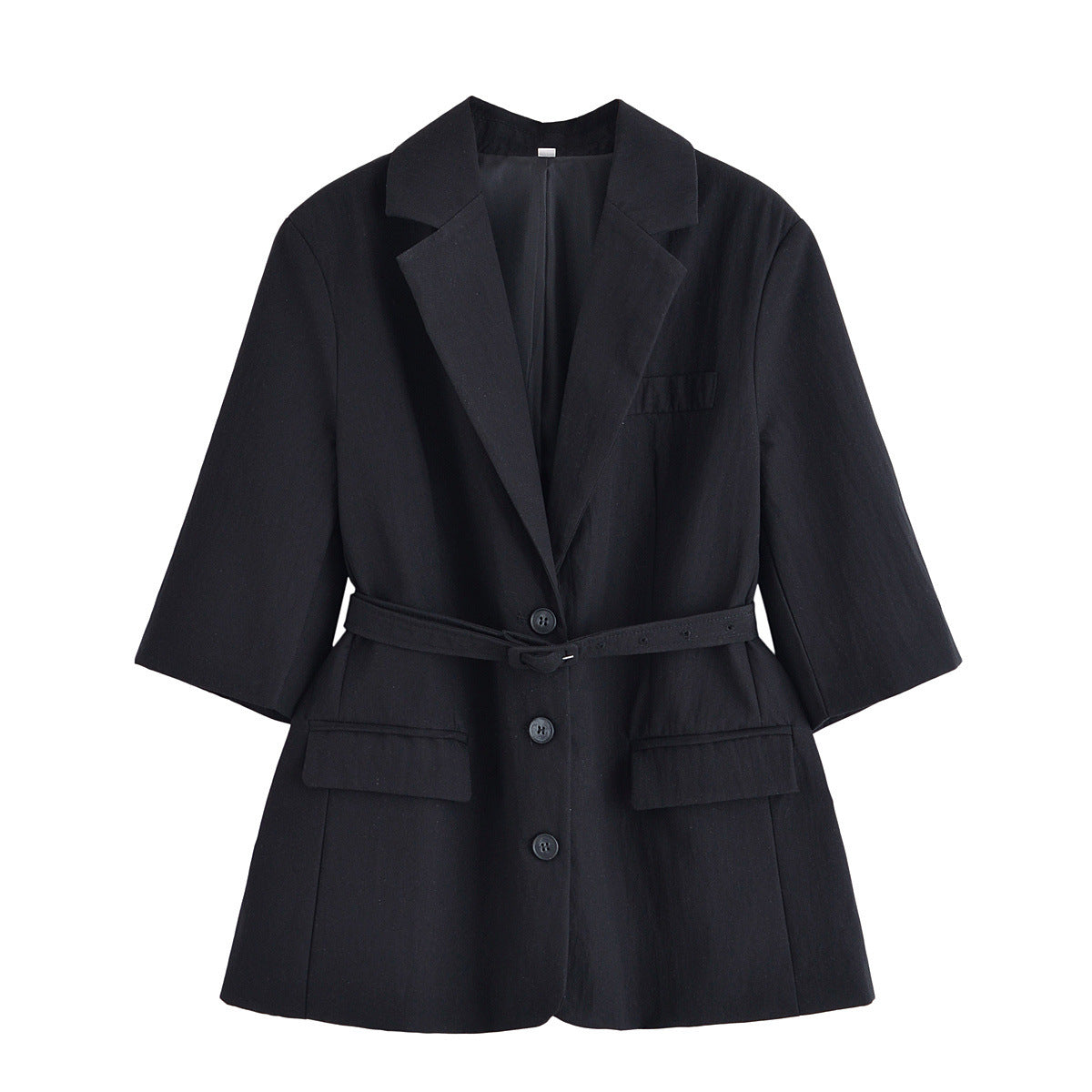 Élise Carpentier | Belted Short Sleeve Tailored Blazer For Women