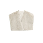 Élise Montclair | Elegant Faux Fur Vest For Women