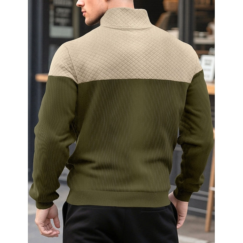 Theodore Ashfield | Textured Quarter-Zip Sweatshirt