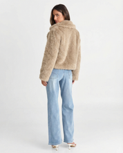 Élodie Moreau | Luxe Faux Fur Cropped Jacket For Women