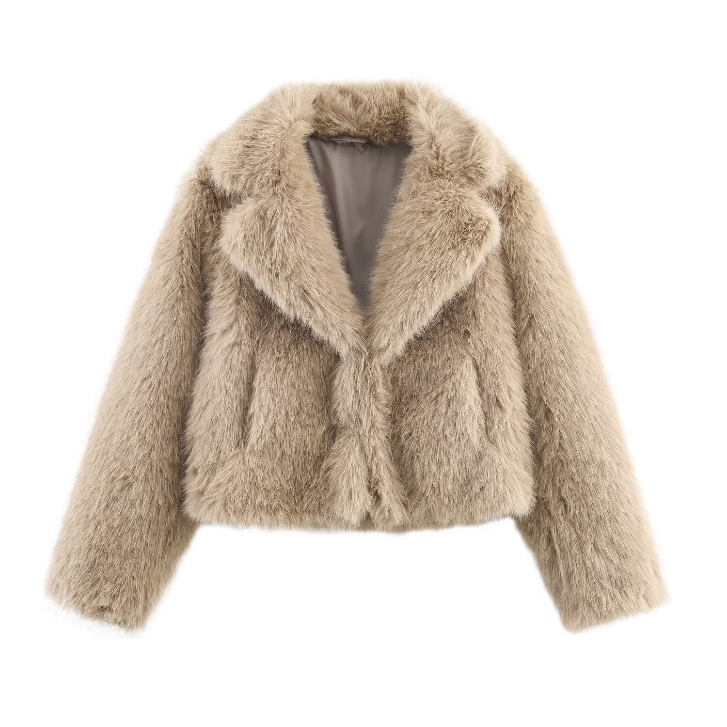 Élodie Moreau | Luxe Faux Fur Cropped Jacket For Women