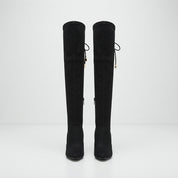 Lydia Taylor | Bottes hautes en daim, au-dessus du genou