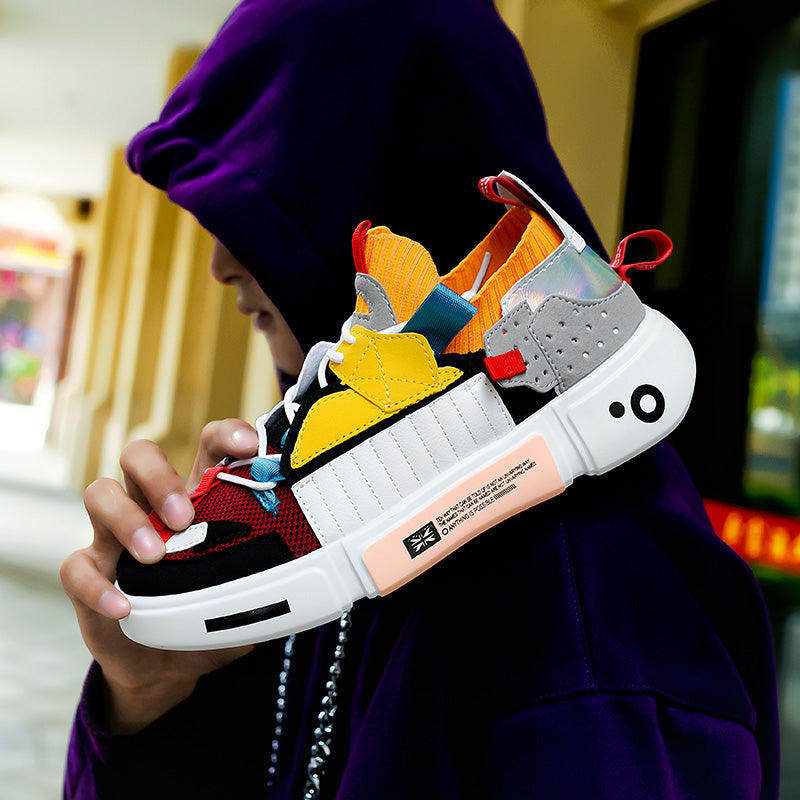Tobias Grant | Baskets montantes en mesh – Style urbain audacieux à couleurs contrastées