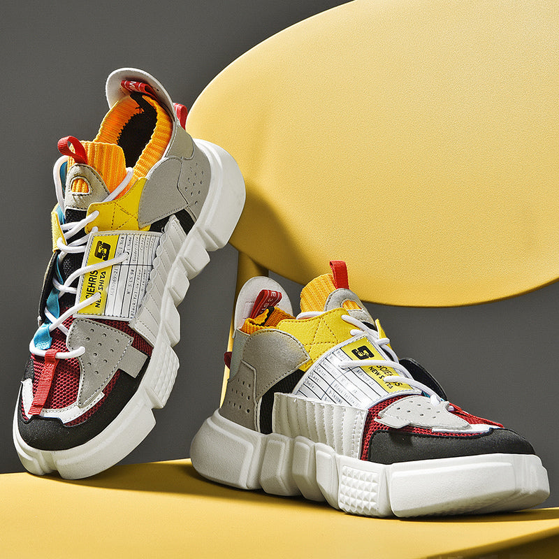 Tobias Grant | Baskets montantes en mesh – Style urbain audacieux à couleurs contrastées