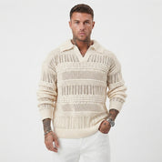 Marcus Whitmore | Pull polo en maille crochetée