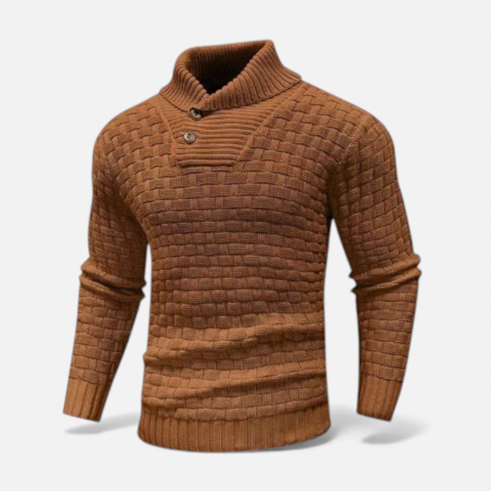 Callum Redfern | Shawl Collar Sweater With Button Detail
