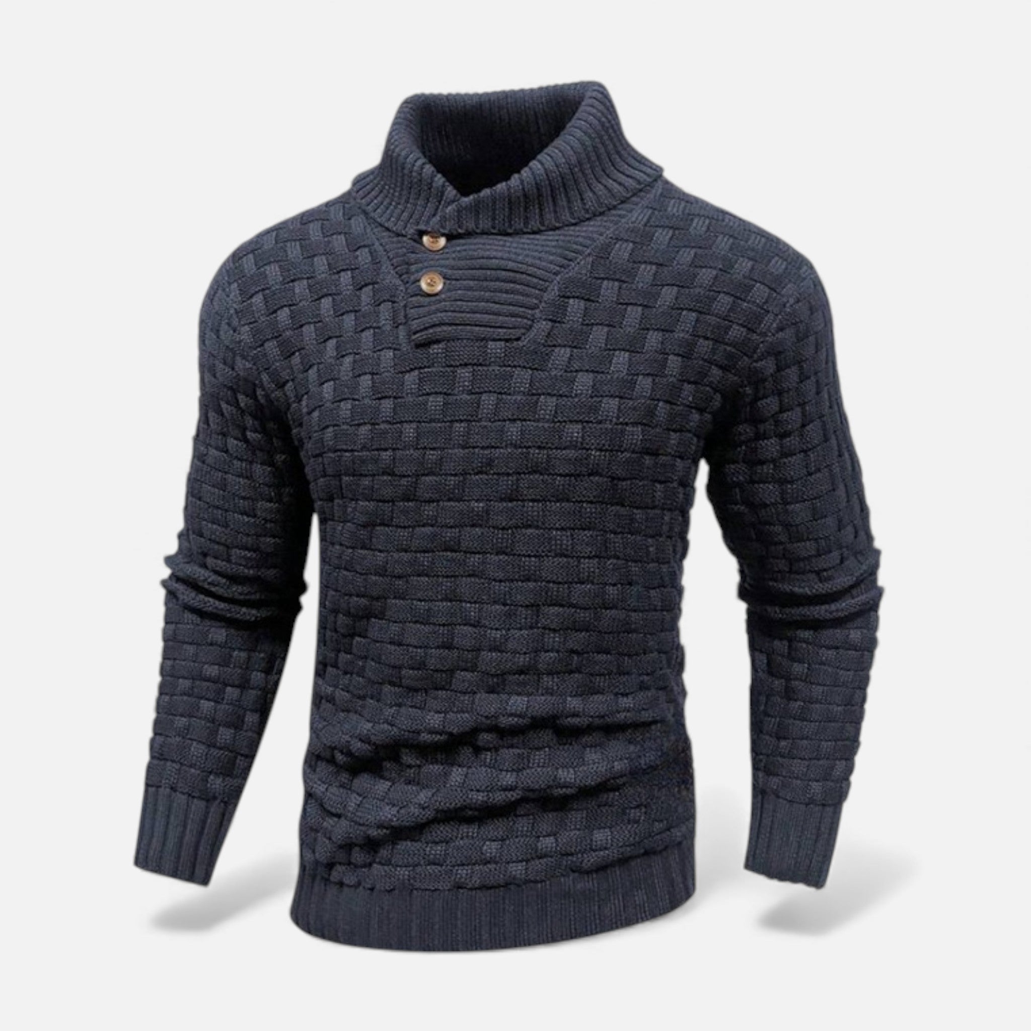 Callum Redfern | Shawl Collar Sweater With Button Detail