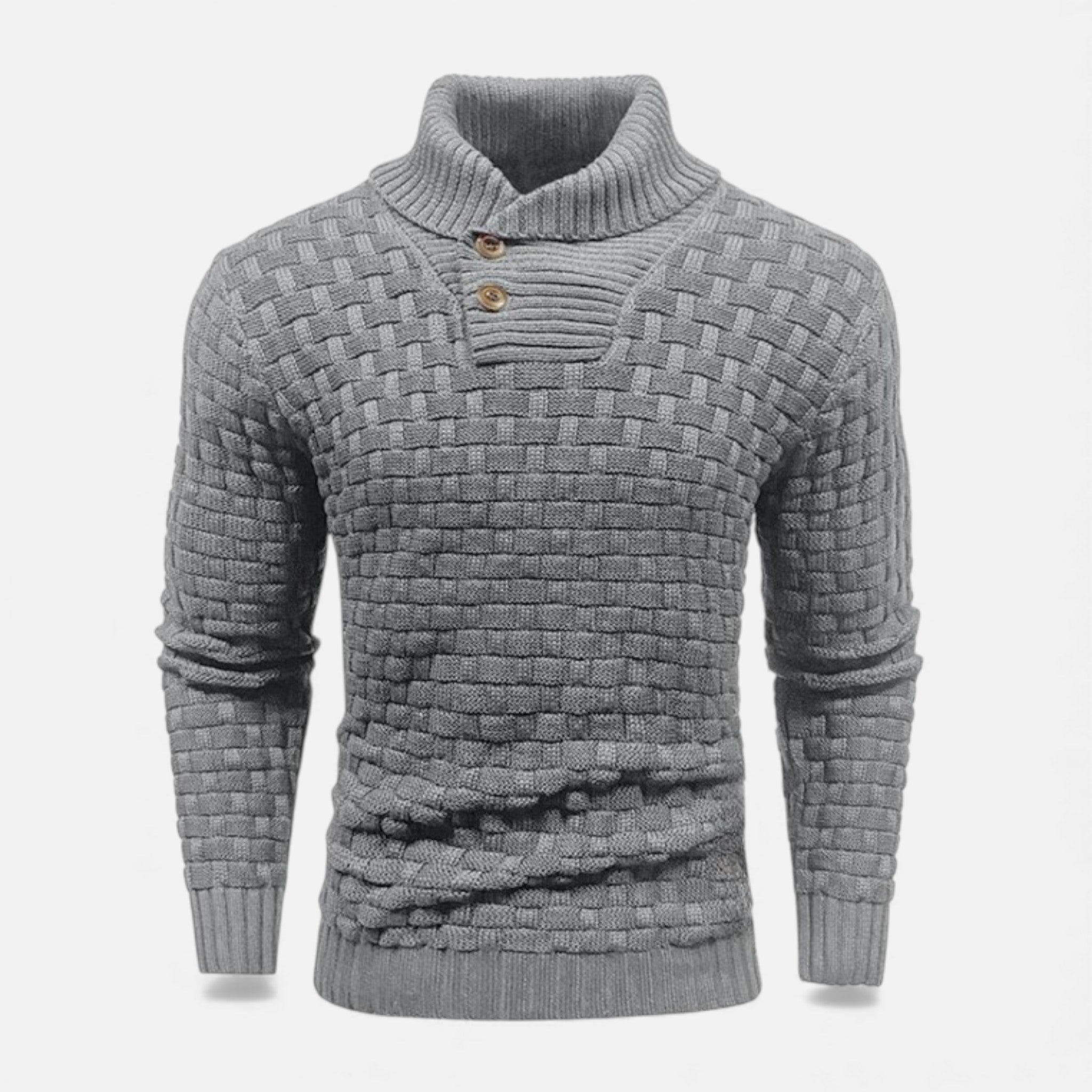 Callum Redfern | Shawl Collar Sweater With Button Detail