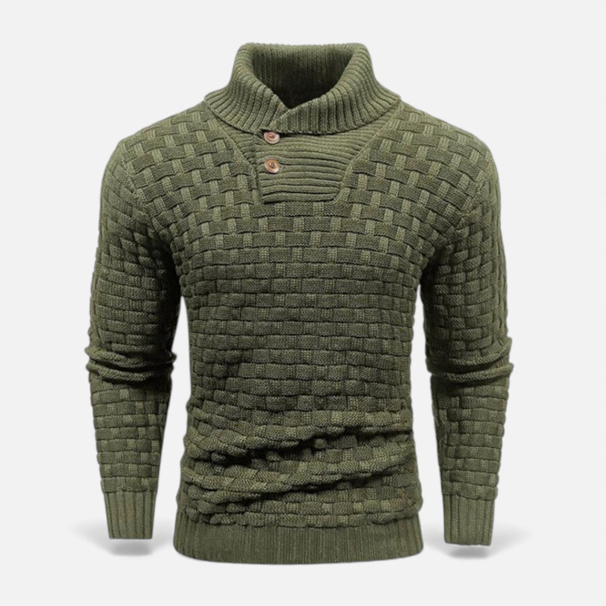 Callum Redfern | Shawl Collar Sweater With Button Detail