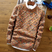 Jasper Coldwell | Multicolour Cable Knit Sweater For Men