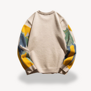 Dexter Holloway | Knitted Cat Print Sweater For Men