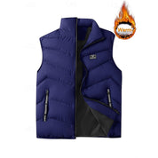 Foster | Quilted Padded Gilet in Rich Crimson